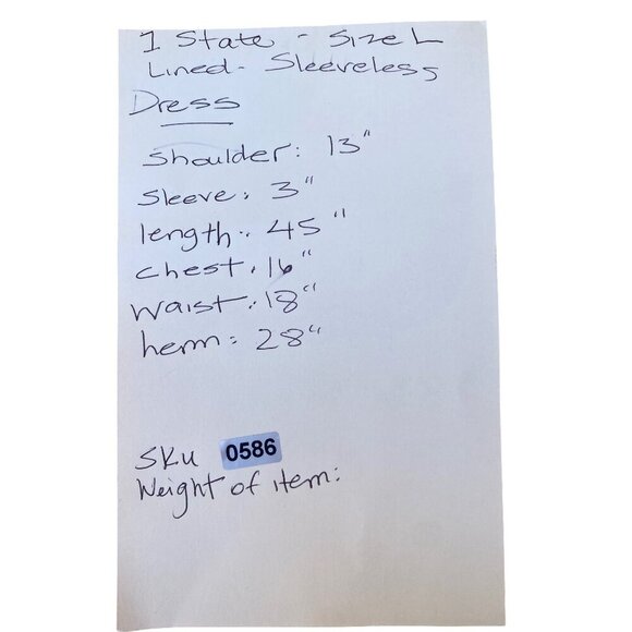 1. State Sleeveless Paisley Chiffon Midi Print Dress Size L Sleeveless Flowy GUC - Picture 5 of 12